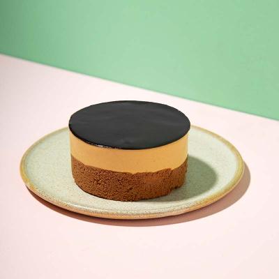 Caja x6 Mousse de chocolate semiamargo  y mousse de dulce de leche mini