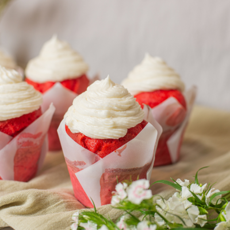 Muffins de vainilla con corazon de nutella