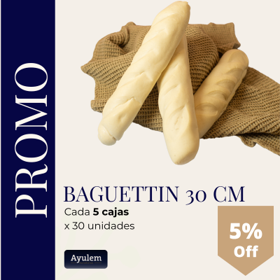 Promo 5 Cajas de baguettin 30 cm