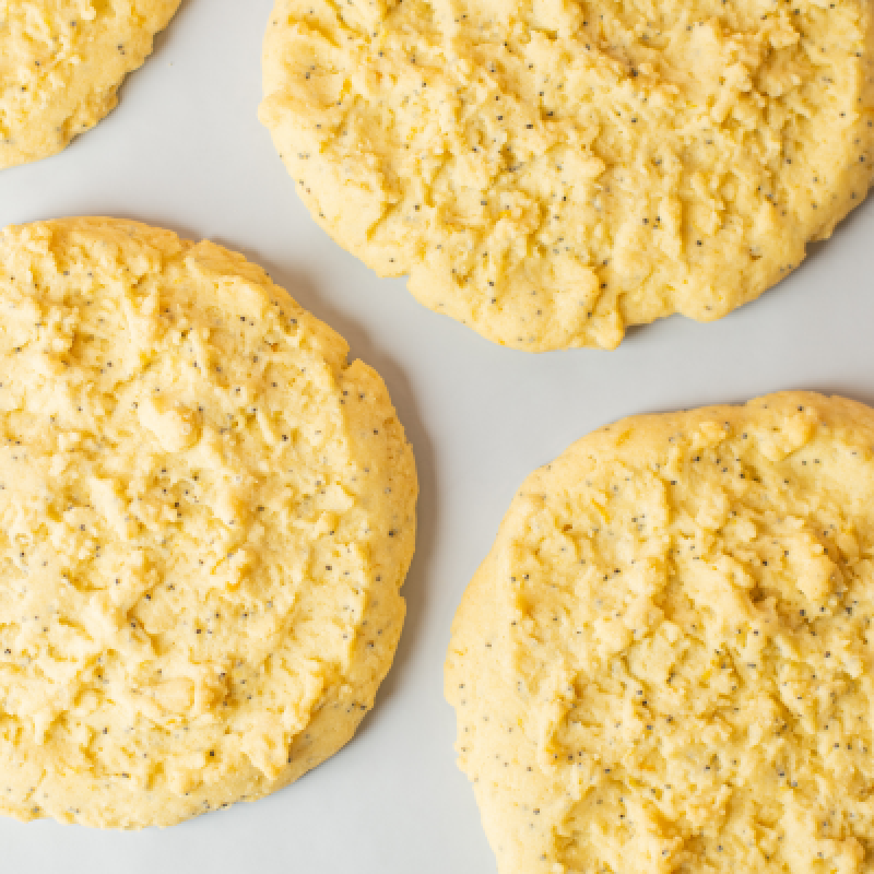 Cookies de limón y amapola extra grandes