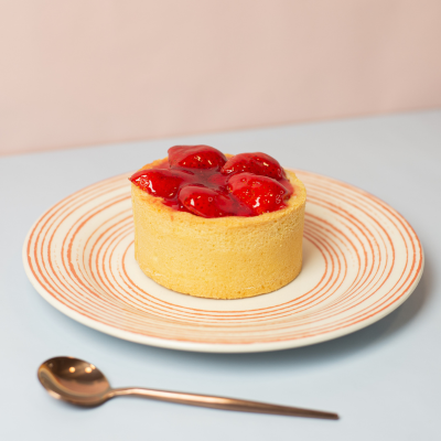 Tarta de frutillas con crema pastelera individual
