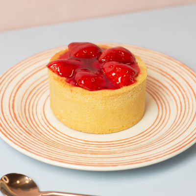 Tarta de frutillas con crema pastelera individual