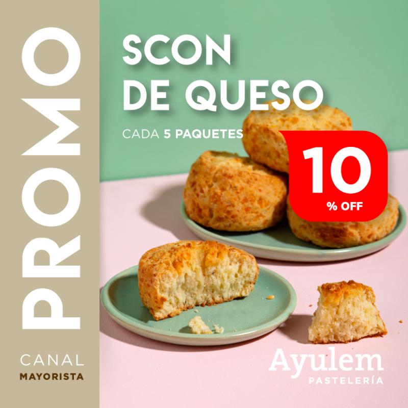 Promo 5 paquetes de scon de queso